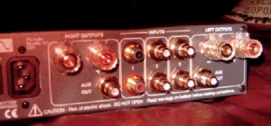 Trio C-100 Control Amplifier back